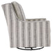 Kambria - Swivel Glider Accent Chair - Ivory / Black Signature Design by Ashley®