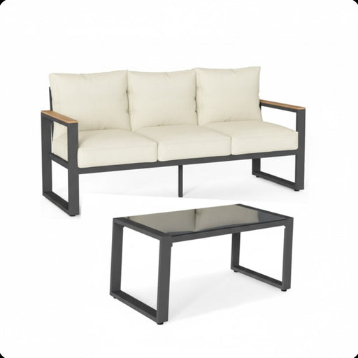 Modern Outdoor Sofa Set With Coffee Table Home Essentials