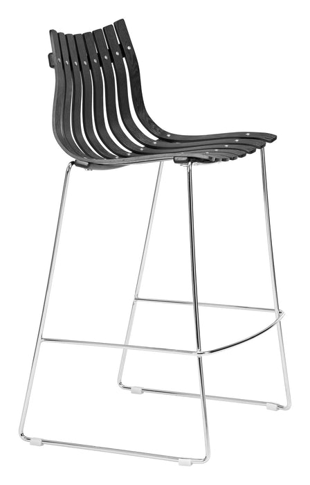 Beaufort - Barstool (Set of 2) - Black Zuo Modern