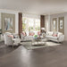Kasa - Loveseat With 3 Pillows - Beige Linen & Champagne ACME