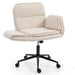 Criss Cross Swivel Desk Chair With Adjustable Armrests & Wheels For Home Office Home Essentials