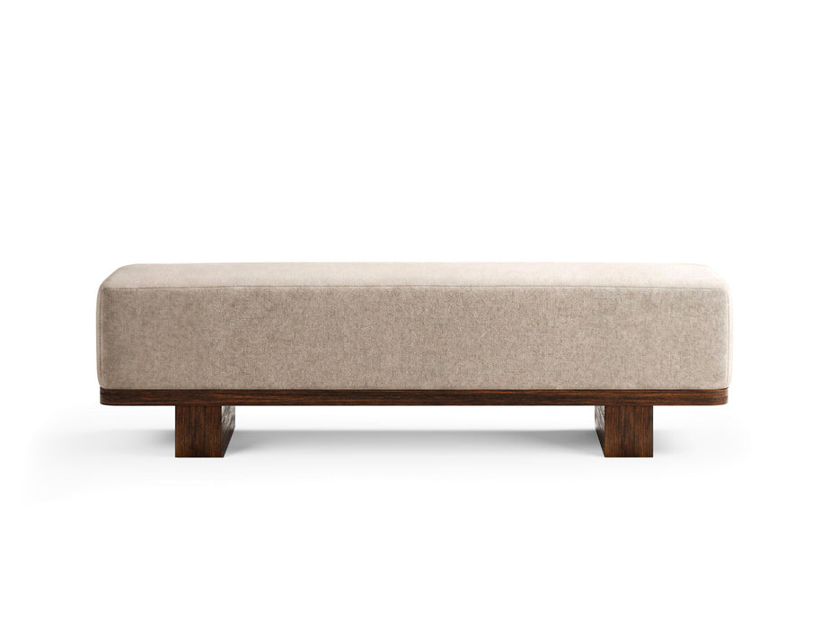 Reena - Upholstered Bench - Rich Brown / Beige Magnussen Furniture