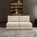 Modular Sectional Sofa With Storage, Convertible 2 Seater Sleeper Sofa - Beige Home Essentials