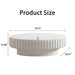Fluted Storage Table With Lift Off Lid Home Essentials
