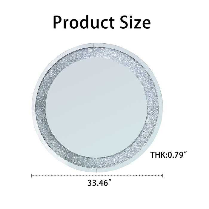 Round Wall Mirror - Silver Daily Nest