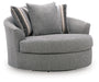 Creston Heights - Oversized Swivel Accent Chair - Smolder Signature Design by Ashley®