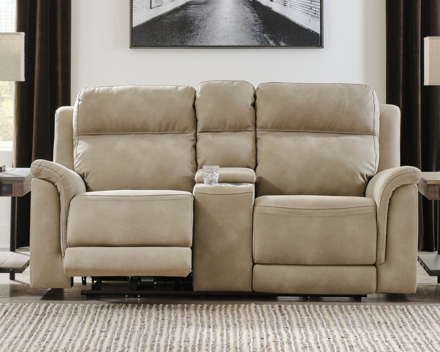Next-Gen Durapella - Reclining Power Loveseat With Console Signature Design by Ashley®