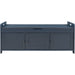Storage Bench With 3 Shutter-Shaped Doors, Shoe Bench With Removable Cushion And Hidden Storage Space Hearth and Haven