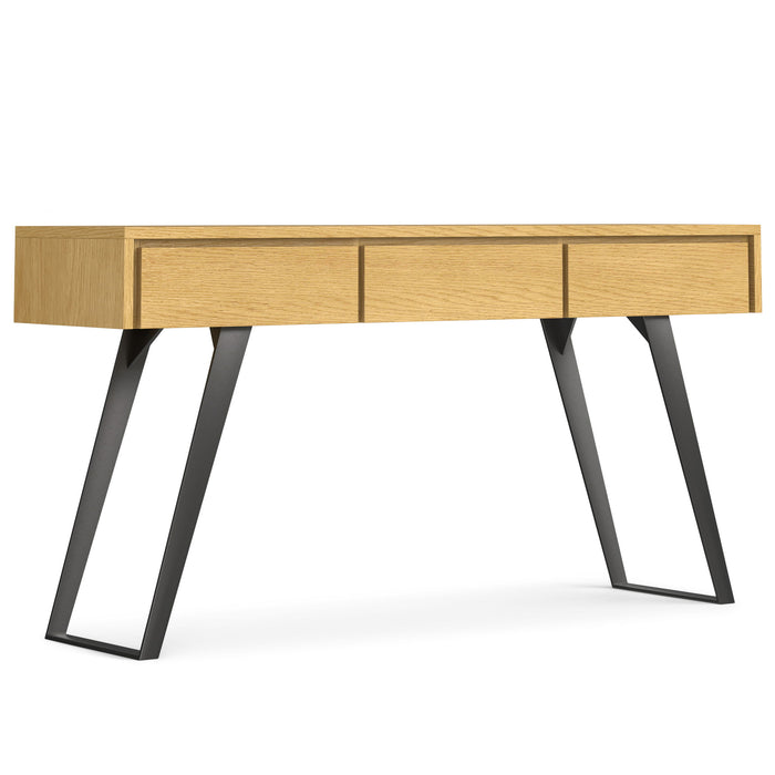 Lowry - Console Sofa Table - Oak Simpli-Home