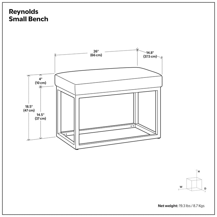 Reynolds - Contemporary Bench Simpli-Home