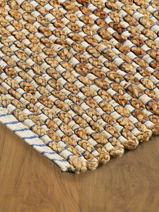 7.8' x 9.8' Modern Hand Woven Jute Area Rug - Natural
