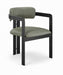 Aurum - Vegan Leather Upholstered Dining Chair With Graphite Black Base (Set of 2) Meridian Furniture