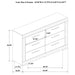 Pierce - 6 Drawer Dresser Cabinet Furniture Max