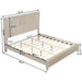 Platform Bed Frame With Tall Headboard Home Essentials