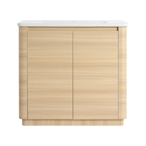 Freestanding Bathroom Vanity With Sink & 2 Soft Close Doors Home Essentials