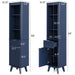 Tall Bathroom Storage Cabinet With Adjustable Shelves And 1 Drawer & Door Noble House
