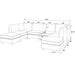 Upholstered Modular Sectional With Removable Cushions Home Essentials