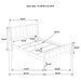 Clement - 4 Piece Queen Bedroom Set With Tufted Headboard - Dark Coffee Furniture Max