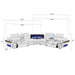 Nova - Sectional With Bluetooth Speaker, LED And Lifting Wine Cabinet Matrix Furniture Group