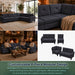 Modular L - Shaped Sectional Sofa 6 Seater 4 Piece Couch With Chaise Home Essentials