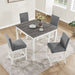 5 Piece Counter Height Table Set With 4 Chairs Home Essentials