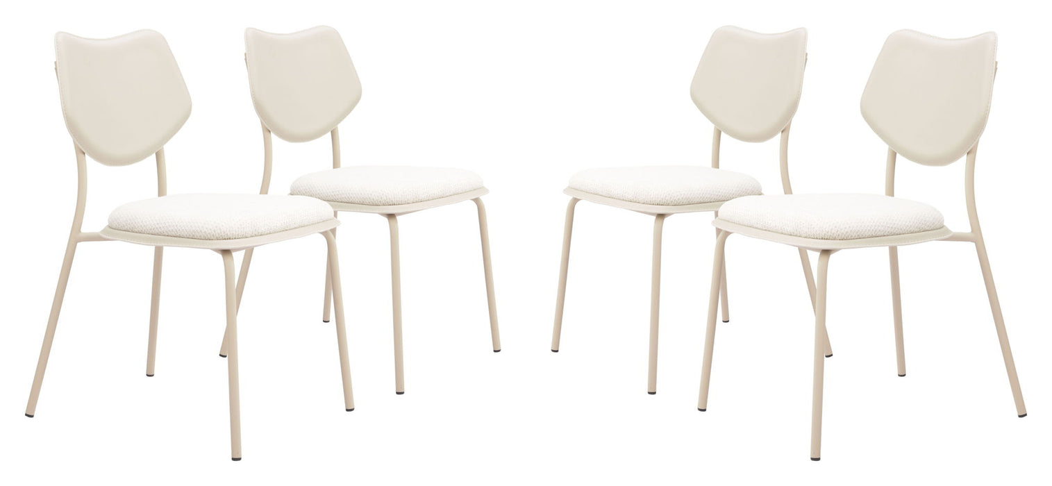 Zeal - Dining Chair (Set of 4) - Light Gray Zuo Modern