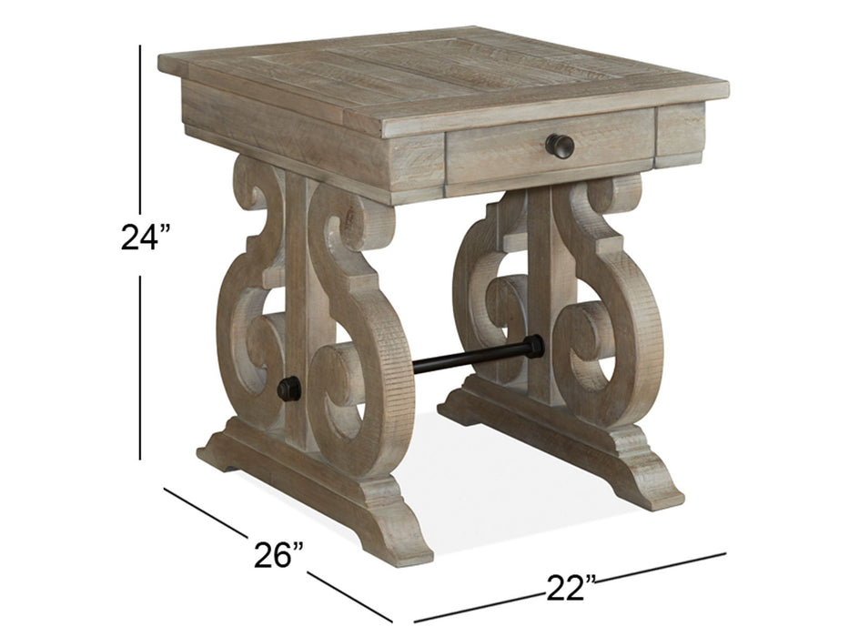 Tinley Park - Rectangular End Table - Dove Tail Gray Magnussen Furniture