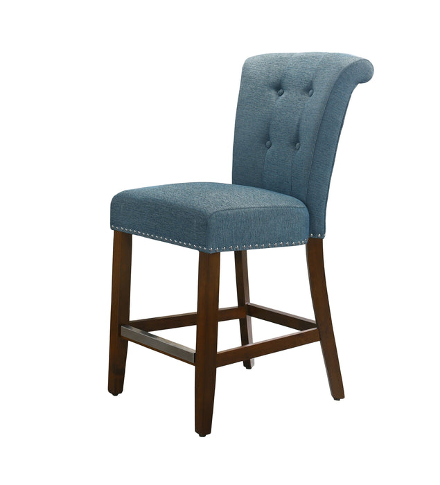 Auggie - 20.5" Fabric Counter Height Chair With Nailhead Trim