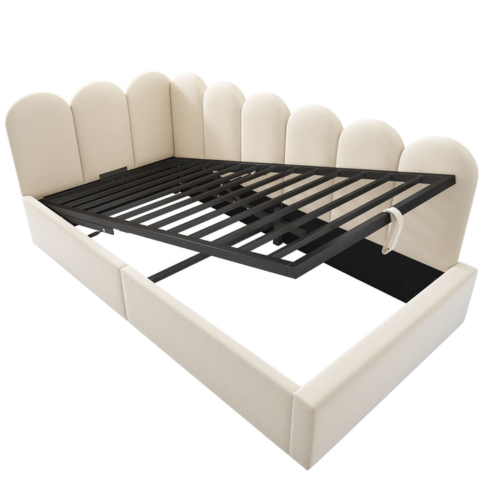 Upholstered Daybed With Hydraulic Storage Artistry At Home