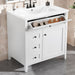 Bathroom Vanity With Sink, 3 Drawers And Adjustable Shelf, Freestanding Storage Unit Hearth and Haven