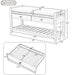 Multipurpose Entryway Shoe Rack With Cushioned Seat And Drawers Hearth and Haven