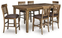 Urbinforte - Counter Height Extension Dining Table Set Signature Design by Ashley®