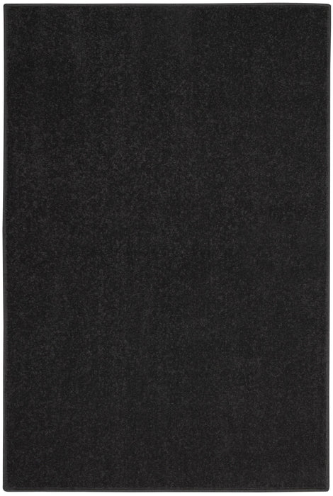 2' X 4' Non Skid Indoor / Outdoor Runner Rug - Black