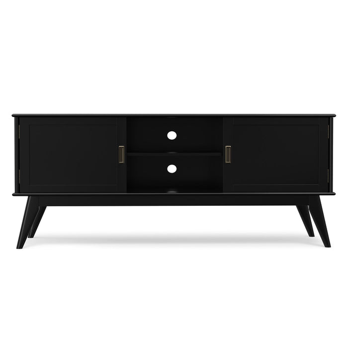Draper - Handcrafted Mid Century Low TV Media Stand Simpli-Home