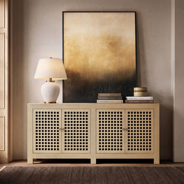 Alden - 4 Door Cabinet - White Jennifer Taylor Home