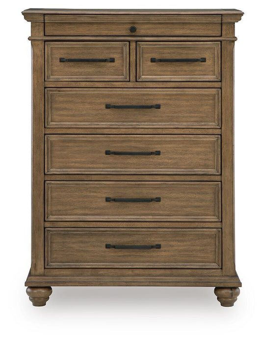 Karallin - Seven Drawer Chest - Medium Brown Signature Design by Ashley®