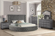King 5 Piece Bedroom Set Made - Gray Matrix Furniture Group