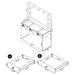 Katelyne - 3 Drawer Vanity Set With Mirror - Gray Furniture Max