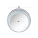 Nysa - 39" Accent Mirror With LED - Mirrored & Faux Crystals ACME