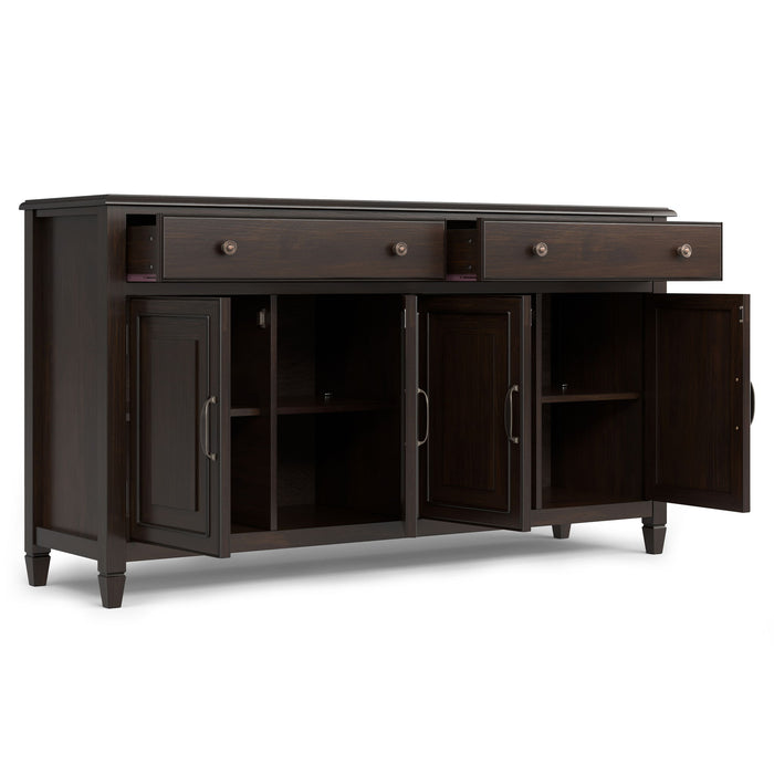 Connaught - Large Sideboard Buffet Storage Cabinet Simpli-Home