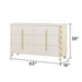 Cinderella - Dresser With LED Accents And 6 Storage Drawers (Mirror Not Included) - Beige Matrix Furniture Group