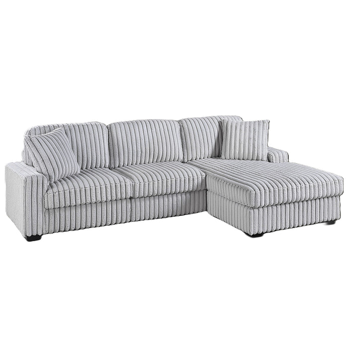 Sectional Sofa Set With Reversible Chaise, Living Room Furniture Home Essentials