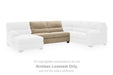 SimpleJoy - Armless Loveseat - Sand Signature Design by Ashley®
