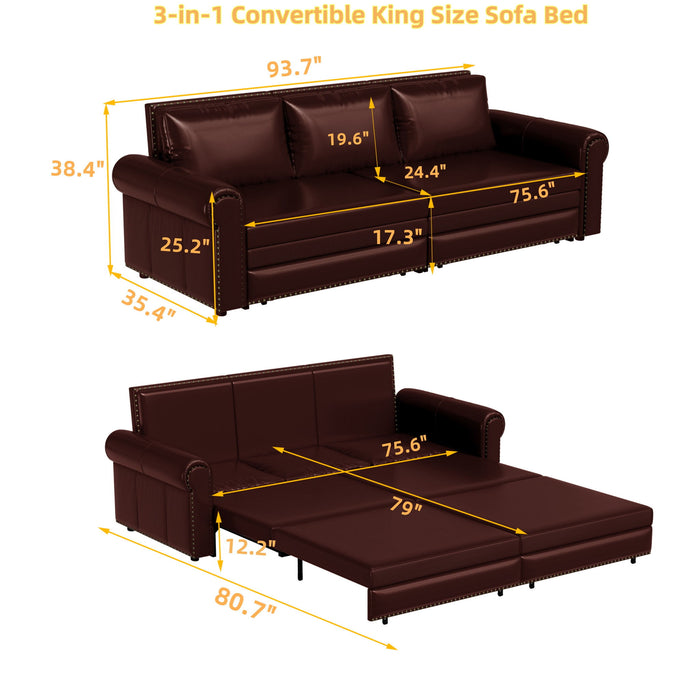 Chesterfield Sofa & Pull Out Bed Home Essentials
