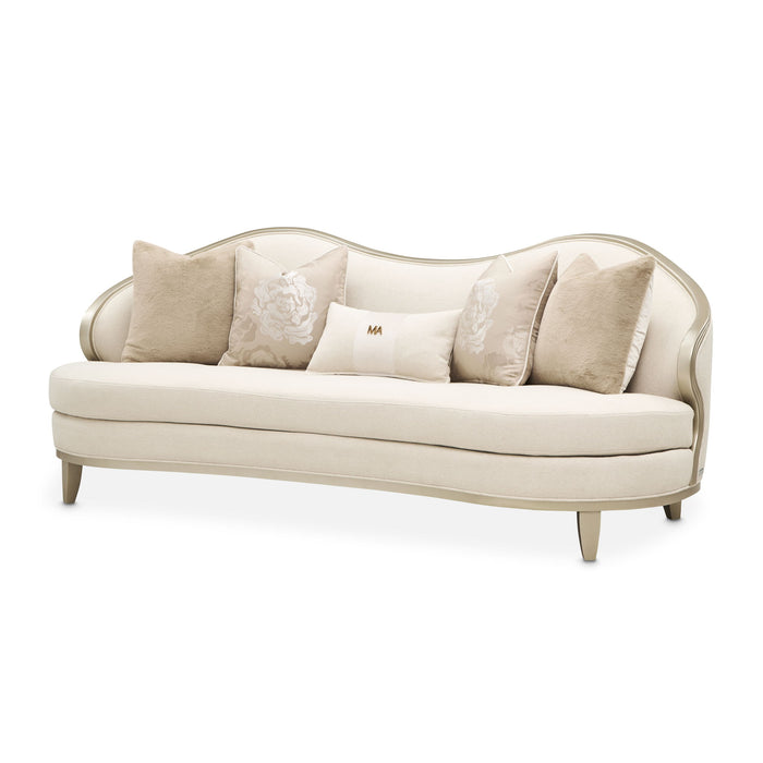 Camellia Field - Sofa - Cornsilk / Caramel Michael Amini