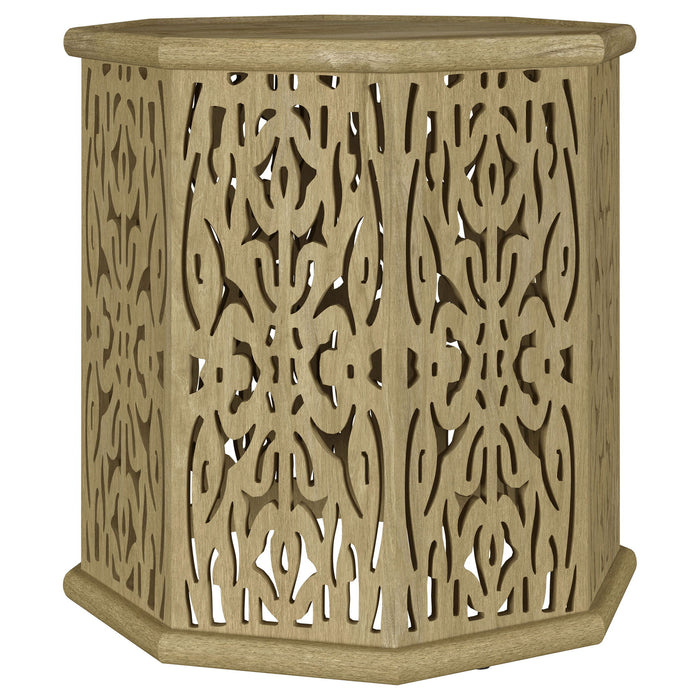Watsonville - Octagonal Side Table - Natural Furniture Max
