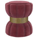 Inez - Round Upholstered Ottoman Furniture Max