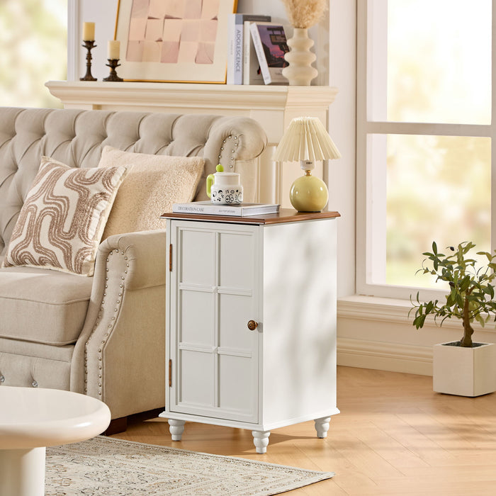 Floor Cabinet With Adjustable Shelf, Storage For Entryway Home Essentials