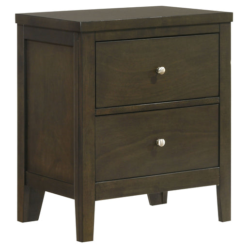 Clement - 2 Drawer Nightstand Bedside Table - Espresso Furniture Max