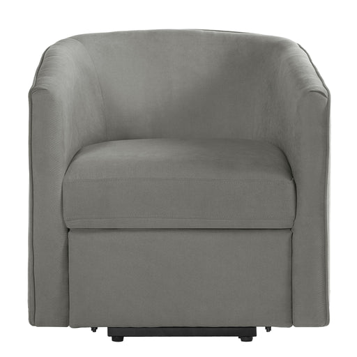 Power Lift Recliner Barrel Shape Reclining Chair With Footrest And Side Pocket Noble House
